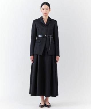 23区 【エステータ】CANONICO カバートクロス ジャケット チャコールグレー