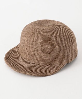 23区 【洗える】ペーパー キャップ ダークブラウン系