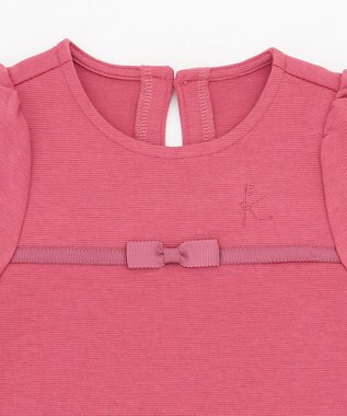 組曲 KIDS 【80-100cm】グログランワンピース オールドローズ系