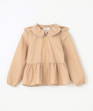 組曲 KIDS 【150-160㎝】ランダムドット ブルゾン ベージュ系5