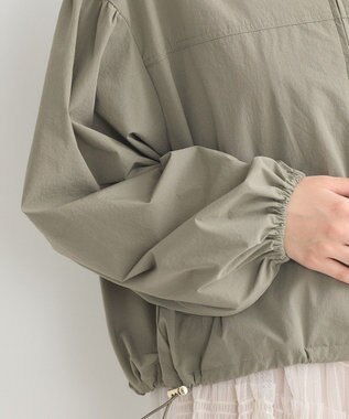 earth music&ecology ノーカラーボリュームブルゾン Khaki