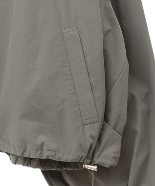 earth music&ecology ノーカラーボリュームブルゾン Khaki