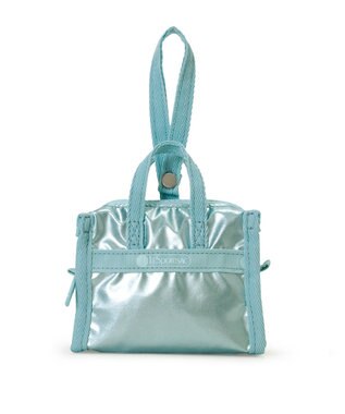 LeSportsac MICRO WEEKENDER CHARM/アクアブルーシャイン アクアブルーシャイン