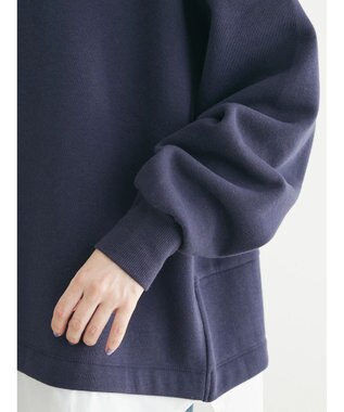 Green Parks 裏起毛ドッキングチュニック Navy