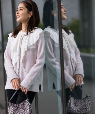 組曲 【WEB限定】T/Rツイルストレッチ テーパードパンツ ブラック系