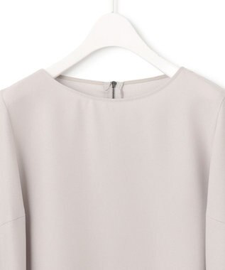 ICB 【接触冷感・UVケア・速乾・洗える】 FluidBackSatin ドルマンスリーブブラウス トープ系