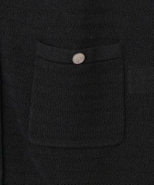 J.PRESS LADIES Paper Blend Summer ニット ジャケット ネイビー系