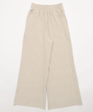 WEGO 【WEB限定/2025年秋冬新作/裾カットOK！自分サイズに調整可能/ウエストゴム/しわになりにくい/】カットプリーツパンツ ホワイトアイボリー
