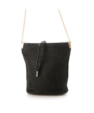 UNBILLION カシュカシュ cachecache / 口前ストラップポリプロピレンショルダー ブラック