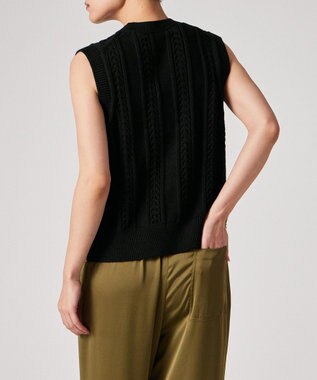 Paul Smith ミックスパターン ニットベスト ブラック