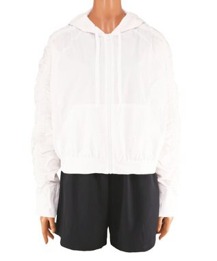 San-ai Resort（三愛水着楽園） WEB限定商品ショートラッシュパーカー付きリブタンキニ水着+レギンス付き5点セット【Beach Queen（ビーチクイーン）】 ホワイト