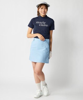 FILA GOLF／marie claire 【marie claire SPORT】 半袖モックネックシャツ ネイビー