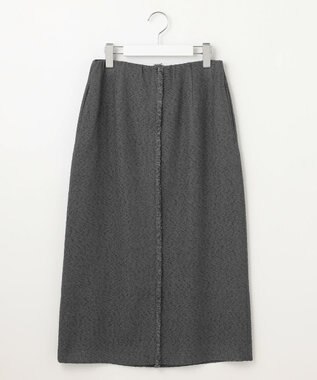 自由区 S ブライトリングツイードストレート スカート スレート