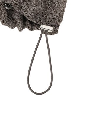 YECCA VECCA 　裾ドロストメッシュシャツ Gray Mixture