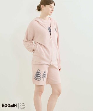 une nana cool 【ムーミン】 MOOMIN * une nana cool  なめらかふわふわフルジップパーカー OR
