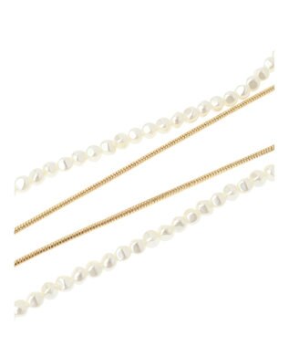 Green Parks ｅｖｅｒｙ　ｗａｌｋ．２本セットリボンネックレス Gold