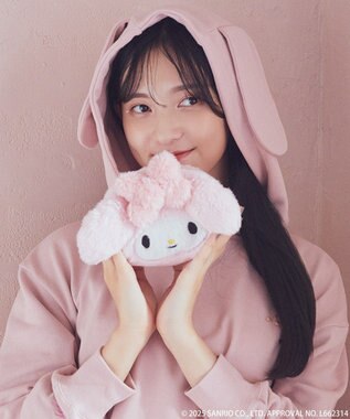 earth music&ecology マイメロディ＆クロミ／ｅａｒｔｈ　フェイスポーチ Pink