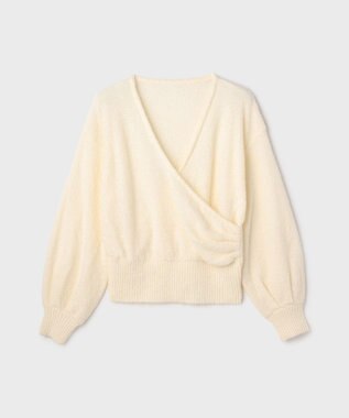 GRACE CONTINENTAL カシュクールニットトップ キナリ