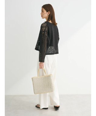 Green Parks ＳＥＴ２点　レースカーデ＋タンクトップ Black