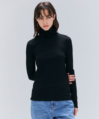 【洗える・GISELe 10月号掲載】FORD / ウール配色メローハイネックカットソー