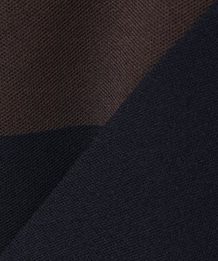 ICB 【洗える】 シンセティックダブルフェイス ラガーニットプルオーバー ネイビー×ダークブラウン系