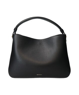 INTER-CHAUSSURES 【LORISTELLA】シュリンクレザーハンドバッグ ブラック