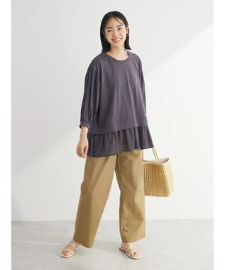 Green Parks 消しプリーツドッキングカットチュニック Gray