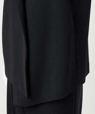 23区 【エステータ】ウールギャバジン アシンメトリーデザイン ジレ ブラック系