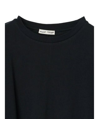 CRAFT STANDARD BOUTIQUE シルケット天竺　フロントギャザーＢＩＧ　Ｔｅｅ　Ｌ／Ｓ Black