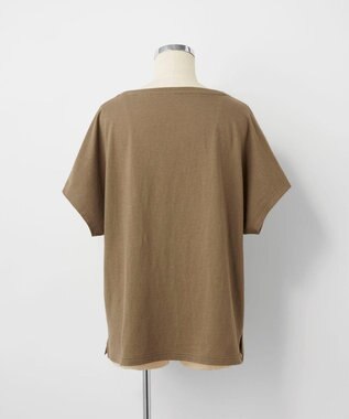 TOQUE 〈大草直子さんアドバイザー〉 タンギスコットン天竺半袖Ｔシャツ カーキ