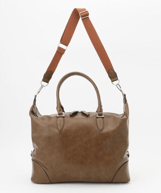 UNBILLION 【テレビ ドラマ着用アイテム】Otias アンティークタイプ合皮2WAYボストン ブラウン