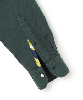 J.PRESS MEN このさりげなさが大人気【IVY COLLECTION】【UNISEX】バックブルオックスガーメントダイ シャツ ダークグリーン系