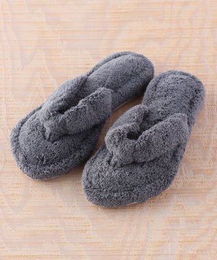 UCHINO タオルサンダルスリッパ「リラックス」【Lサイズ25-27cm】 グレー