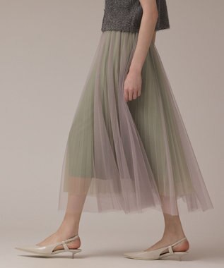 チュールリバーシブルスカート