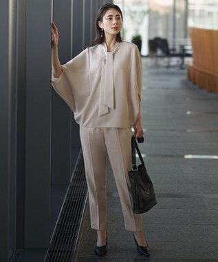 ICB 【WEB限定カラーあり】FluidBackSatin ドロストパンツ トープ［総裏］