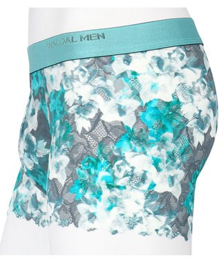 WACOAL MEN WACOAL MEN 【レースボクサー】 ボクサーパンツ フロント快適グラマラス 通気性 スカラ始末(裾部分) 前閉じ レース 下着 メンズ WT3826 /ワコールメン ターコイズ