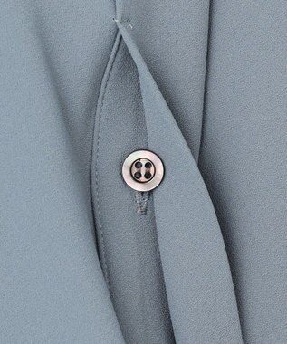 組曲 L 【WEB限定】バックサテンジョーゼット ワンピース ブルー系