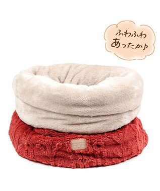 PET PARADISE ペットパラダイス 遠赤外線  筒型 寝袋 《アランボア柄》 Ｍ レッド