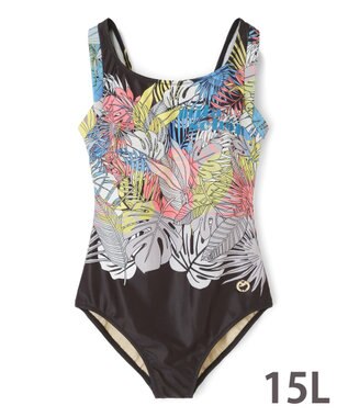 San-ai Resort（三愛水着楽園） フィットネス水着ワンピース大きいサイズ15L【mila schon（ミラ・ショーン）】