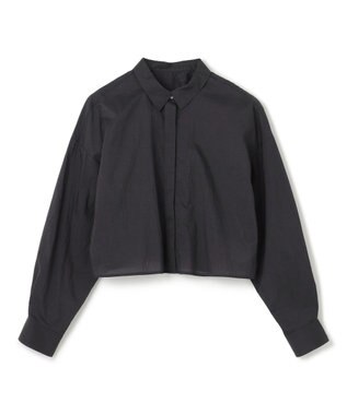 uncrave 【撥水・洗濯機洗い可】シアープルーフナイロン シャツブラウス（uncrave STANDARD） ブラック