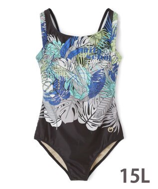 San-ai Resort（三愛水着楽園） フィットネス水着ワンピース大きいサイズ15L【mila schon（ミラ・ショーン）】