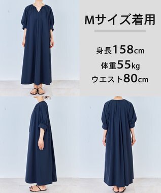 UNFILO コンフォート ワンピース ネイビー