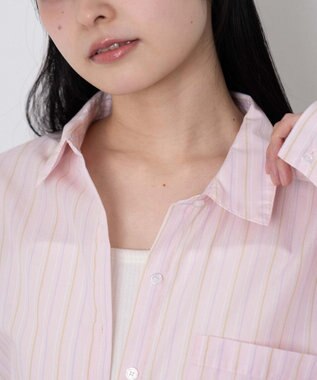 WEGO ボリュームBIGシャツ ピンク