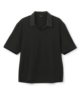 JOSEPH HOMME レオスムースシルケット スキッパー ブラック系