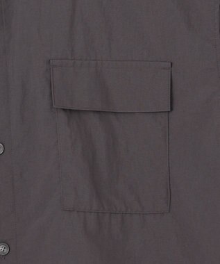 NAVE 【ReNAVE・洗える/撥水加工/接触冷感/UVケア/セットアップ】ナイロンタスラン シャツ グレー系