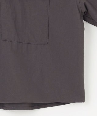 NAVE 【ReNAVE・洗える/撥水加工/接触冷感/UVケア/セットアップ】ナイロンタスラン シャツ グレー系