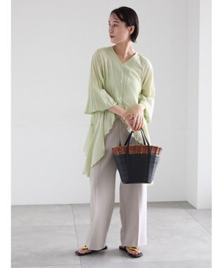 Te chichi イレギュラーヘムチュニックブラウス ピスタチオ