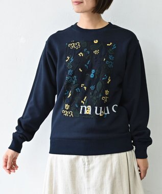 muuc 〈コットン100% 12.7オンス生地＆裏面パイル〉筆記帳刺繍のスウェット