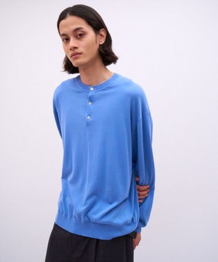 ATON SMOOTH SUVIN | ヘンリーネックセーター - UNISEX