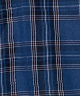 WEGO 【SCHOOLITEM】メンズスクールチェックセミワイドスラックス ブルーチェック2